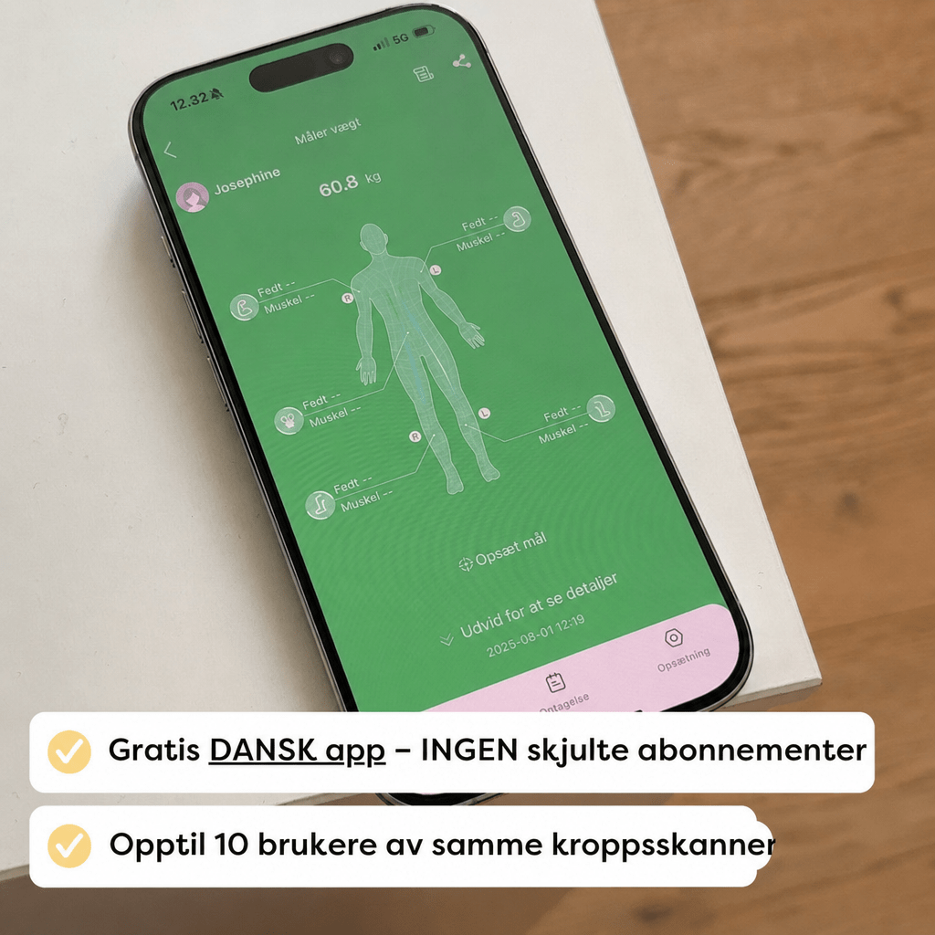 NordicFit Kroppsskanner (Inkl. norsk app) - AVABeauty.no